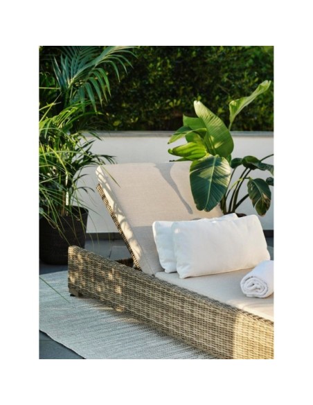 Tumbona NINJA, Ratán Sintético / Natural / Beige - Brafab