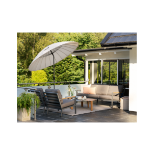 Set Exterior Sofá 3 Plazas y 2 Sillones NOVA, Aluminio,... 2