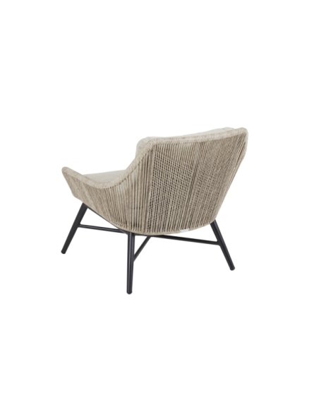 Sillón Exterior PEMBROKE, Ratán Sintético, Olefina / Beige - Brafab