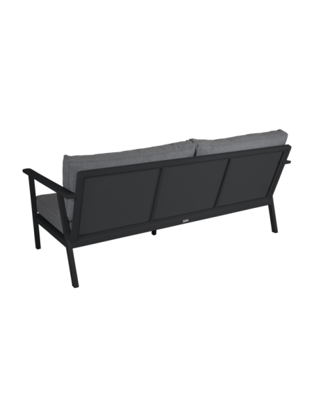 Sofá Exterior Bajo 2, Aluminio, Textilene / 5 Plazas SAMVARO, Antracita / Gris Perla - Brafab