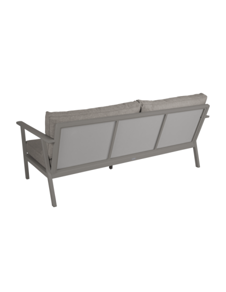 Sofá Exterior Bajo 2, Aluminio, Textilene / 5 Plazas SAMVARO, Caqui / Arena - Brafab