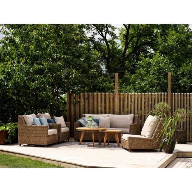 Sofá Exterior 2, Ratán Sintético,...