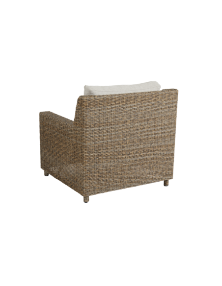 Sillón Exterior SANDKORN, Ratán Sintético, Olefina / Natural / Beige - Brafab