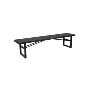 Banco Exterior VEVI, Aluminio / Negro - Brafab