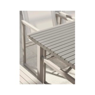 Banco Exterior VEVI, Aluminio / Caqui - Brafab 2