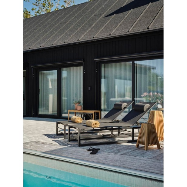 Tumbona Exterior VEVI, Aluminio,...