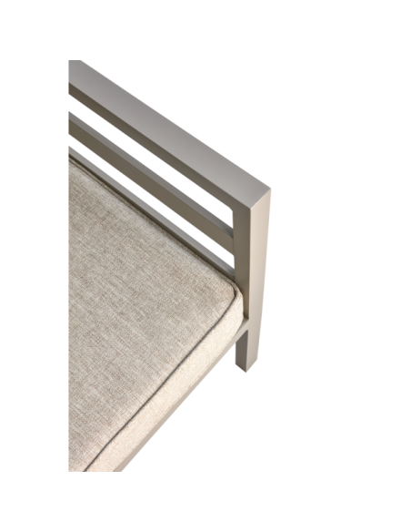 Sillón Exterior WELDON, Aluminio, Olefina / Caqui / Arena - Brafab