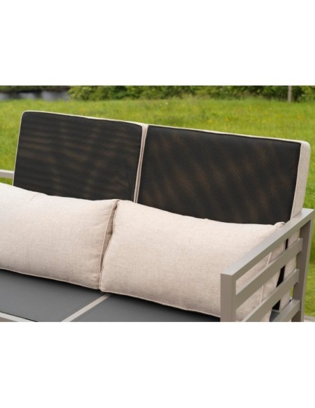 Sillón Exterior WELDON, Aluminio, Olefina / Caqui / Arena - Brafab