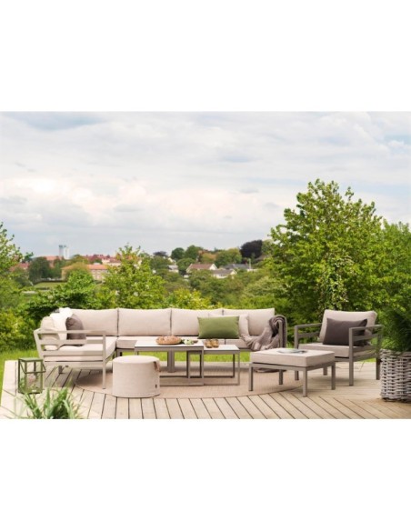 Sillón Exterior WELDON, Aluminio, Olefina / Caqui / Arena - Brafab