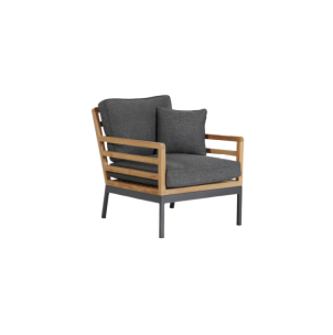 Sillón Exterior ZALONGO, Aluminio, Madera de Teca /...