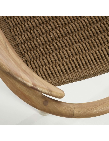 Silla NINA, Acacia Natural / Cuerda Natural - Kave Home. Vackart