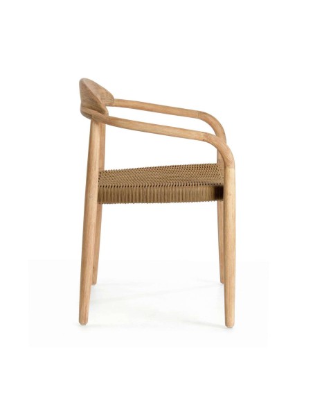 Silla NINA, Acacia Natural / Cuerda Natural - Kave Home. Vackart