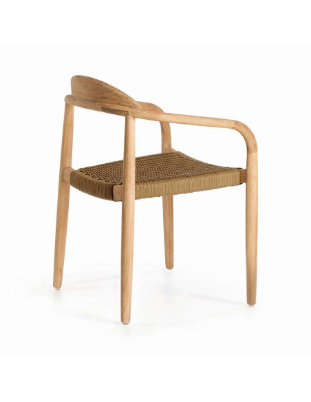 Silla NINA, Acacia Natural / Cuerda Natural - Kave Home. Vackart