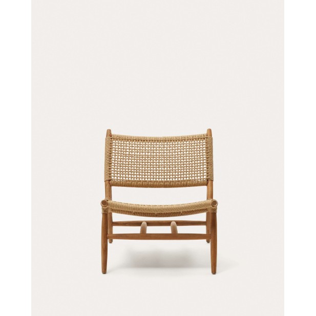 Sillón Codolar de madera maciza de teca - Kave Home