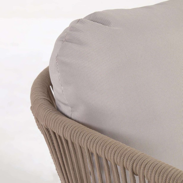 Butaca Catalina cuerda beige/acacia FSC - Kave Home