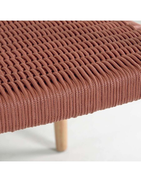 Silla NINA Acacia/cuerda terracota - Kave Home, Vackart. CC0555J86 