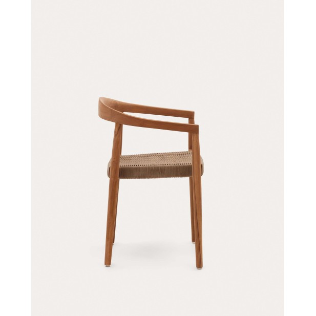 Silla exterior Ydalia, madera teca natural - Kave Home; J0600075JJ12