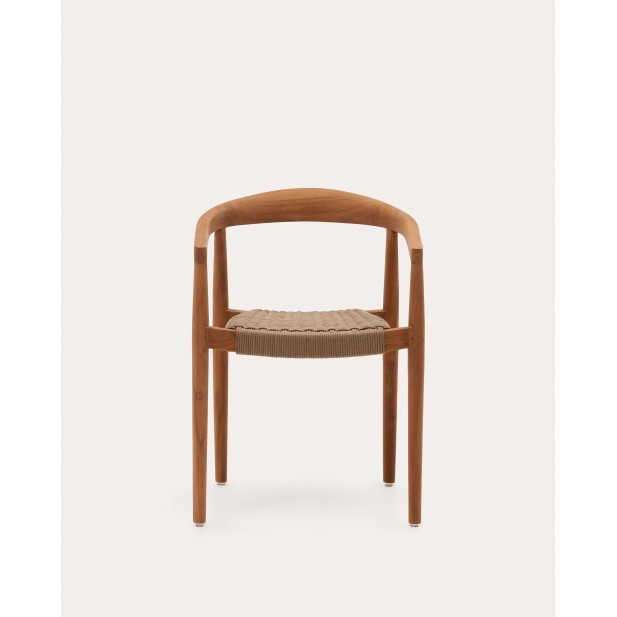 Silla exterior Ydalia, madera teca natural - Kave Home; J0600075JJ12