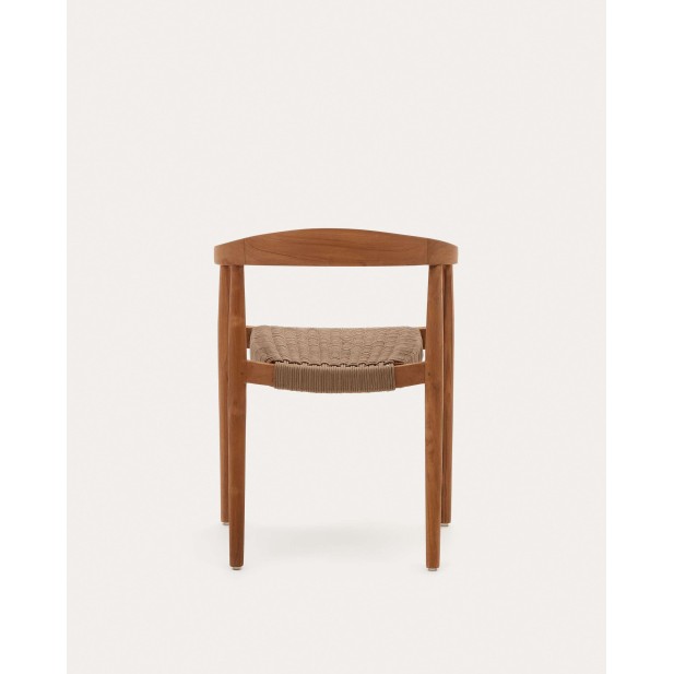 Silla exterior Ydalia, madera teca natural - Kave Home; J0600075JJ12