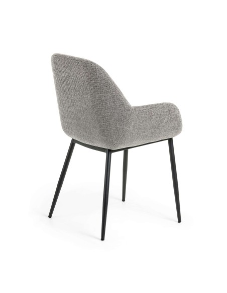 Silla KONNA, Textil Gris Claro - Kave Home. Vackart