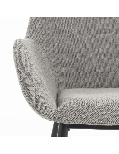 Silla KONNA, Textil Gris Claro - Kave Home. Vackart