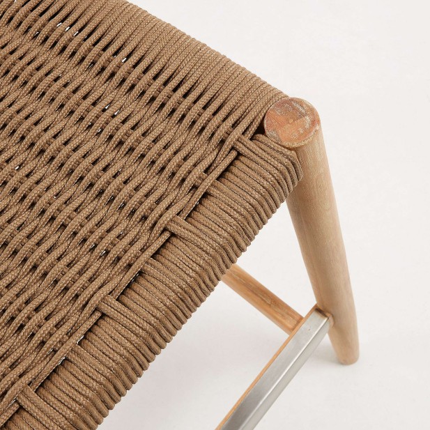 Taburete NINA 76 cm Alto, Acacia Natural - Kave Home. Vackart