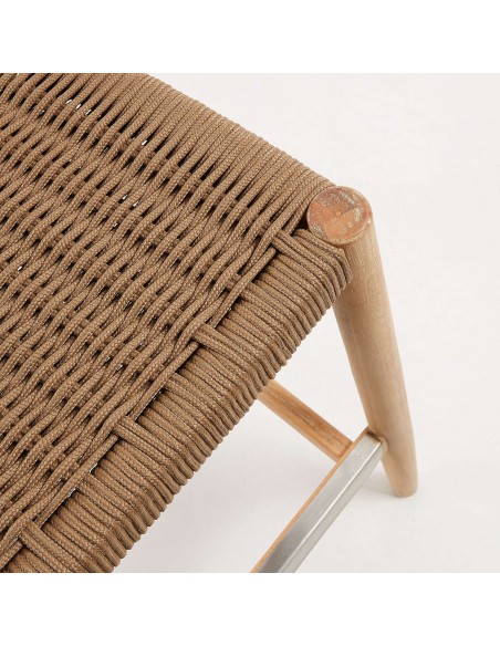 Taburete NINA 76 cm Alto, Acacia Natural - Kave Home. Vackart