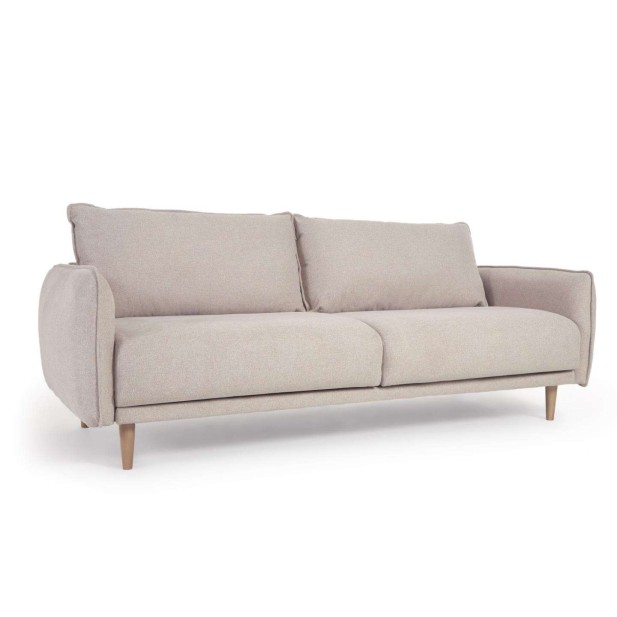 Sofá Carlota 3 plazas beige 213 cm - Kave Home