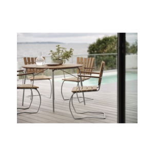 Mesa Plegable Exterior 56:AN Ø110 cm de Comedor, Teca... 2