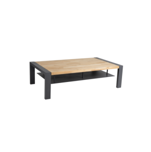 Mesa de Centro Exterior AMESDALE 140x80 cm, Aluminio...