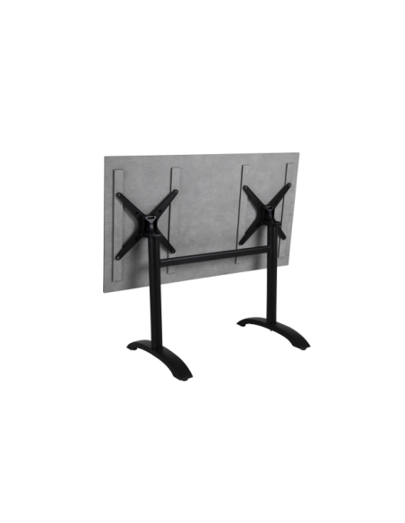 Base de Mesa Plegable Exterior AVILA 87x65 cm, Aluminio Negro - Brafab