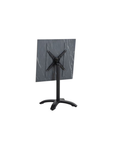 Base de Mesa Plegable Exterior AVILA 65x65 cm, Aluminio Negro - Brafab