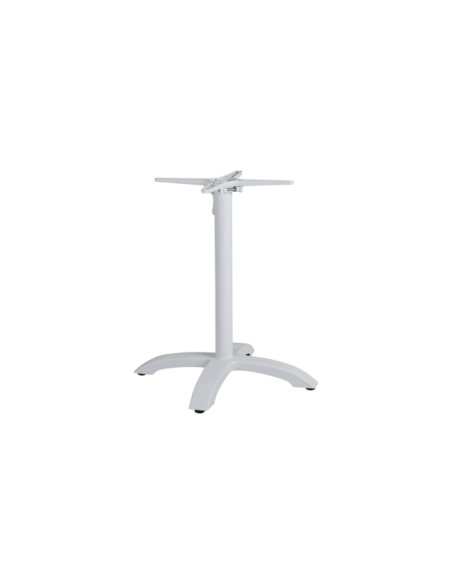 Base de Mesa Plegable Exterior AVILA 65x65 cm, Aluminio Blanco - Brafab