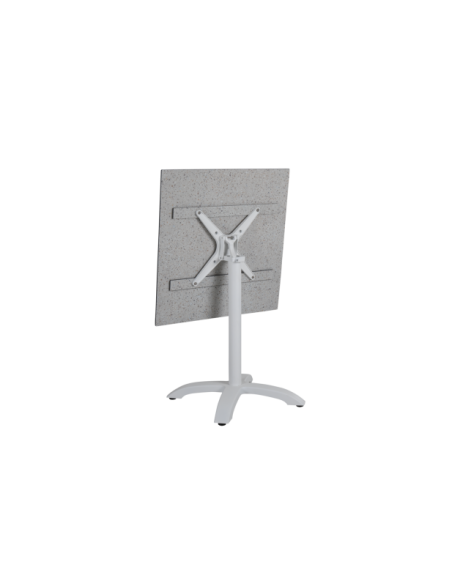 Base de Mesa Plegable Exterior AVILA 65x65 cm, Aluminio Blanco - Brafab