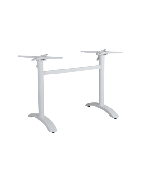 Base de Mesa Plegable Exterior AVILA 87x65 cm, Aluminio Blanco - Brafab