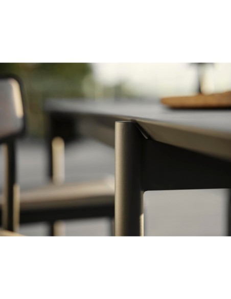 Mesa Exterior B45 250x90 cm de Comedor, Aluminio / Antracita - Brafab