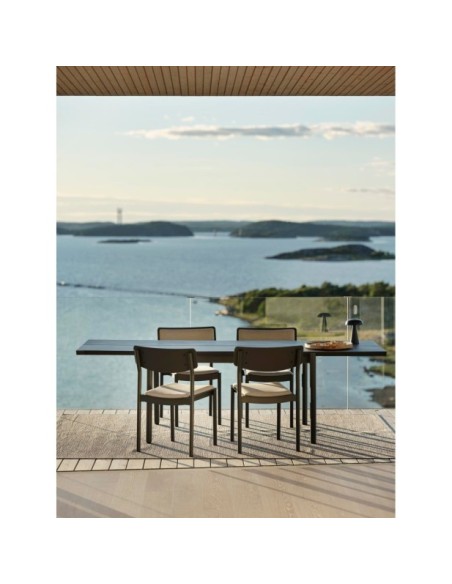 Mesa Exterior B45 250x90 cm de Comedor, Aluminio / Antracita - Brafab