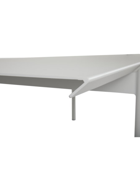 Mesa Exterior B45 250x92 cm de Comedor, Aluminio / Gris Claro - Brafab