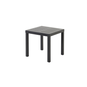 Mesa Auxiliar Exterior BELFORT 50x50 cm, Aluminio / Negro...