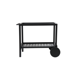 Carrito Exterior BELFORT 82x56 cm, Aluminio / Negro - Brafab 2