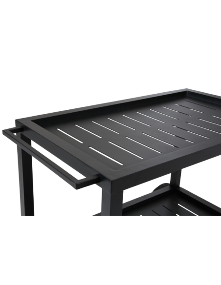 Carrito Exterior BELFORT 82x56 cm, Aluminio / Negro - Brafab
