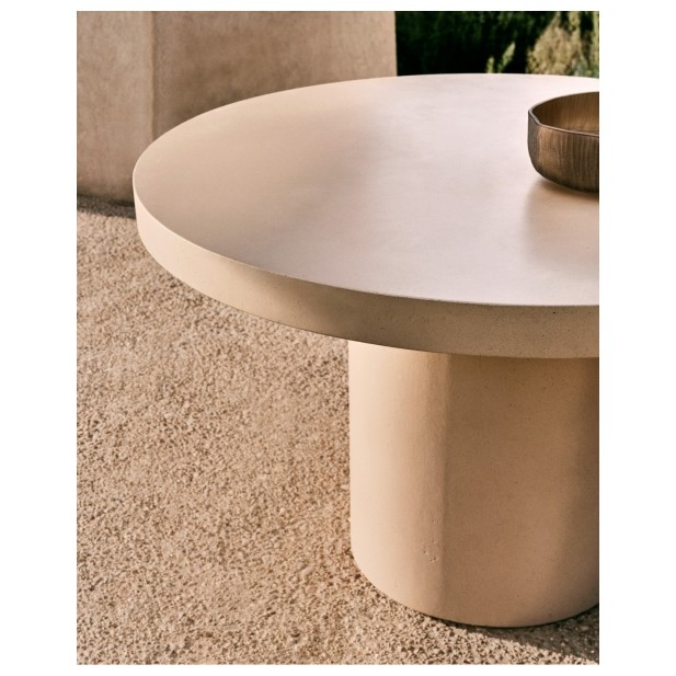 Mesa redonda Aiguablava de cemento...