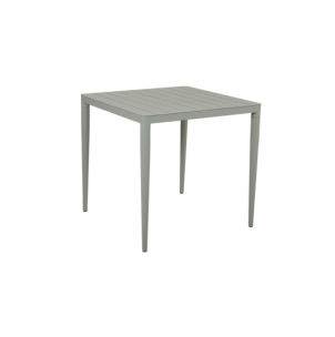 Mesa Exterior BIGBY 76x76 cm de Comedor, Aluminio / Verde...