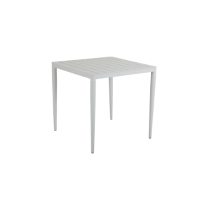 Mesa Exterior BIGBY 76x76 cm de Comedor, Aluminio / Gris...