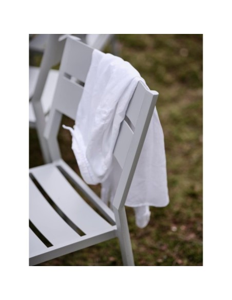 Mesa Exterior BIGBY 195x90 cm de Comedor, Aluminio / Gris Claro - Brafab