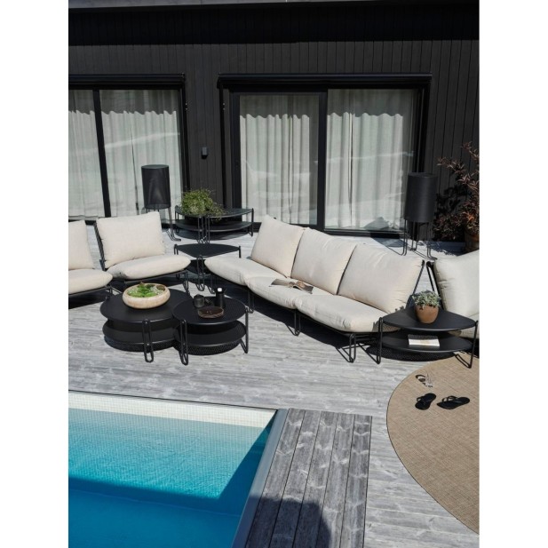 Mesa de Centro Exterior BLIXT Ø85 cm,...