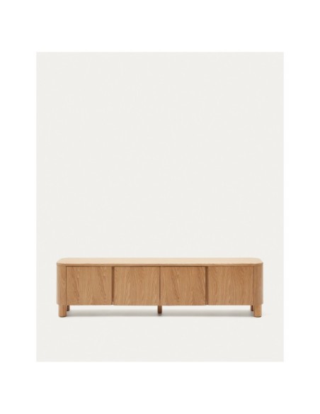 Mueble TV Salaya de madera contrachapada de fresno FSC Mix Credit 200 x 52 cm - Kave Home