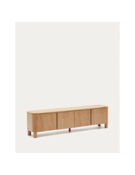 Mueble TV Salaya de madera contrachapada de fresno FSC Mix Credit 200 x 52 cm - Kave Home