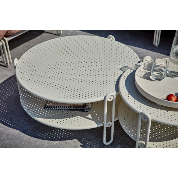 Mesa de Centro Exterior BLIXT Ø85 cm,...