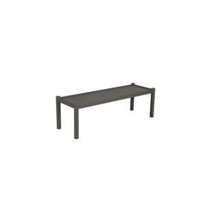 Mesa de Centro Exterior BRAD 150x50 cm, Aluminio / Verde...